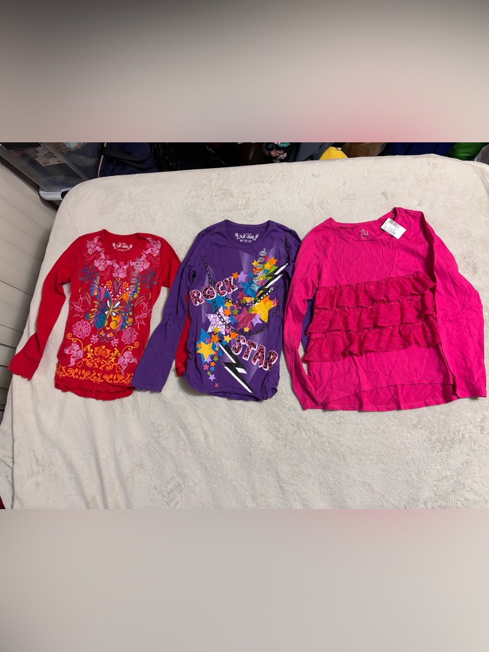 Girls 10/12 Long Sleeve T-Shirt Set